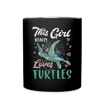Tortue Détendue Chill Mer Océan Plage - Mug uni - noir - Devant