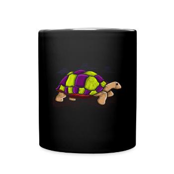 Turtle - Full Colour Mug - black - Front