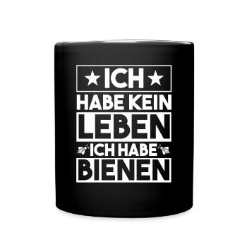 Imker Imkerei Biene Bienen - Tasse einfarbig - Schwarz - Vorne