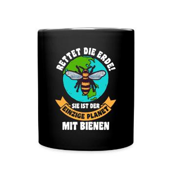 Imker Imkerei Biene Bienen - Tasse einfarbig - Schwarz - Vorne