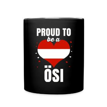 Österreich Flagge Wien Tirol Steiermark Austria - Tasse einfarbig - Schwarz - Vorne