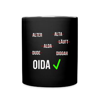 Österreich Flagge Wien Tirol Steiermark Austria - Tasse einfarbig - Schwarz - Vorne