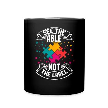 Autisme Cadeau Autiste Asperger TDAH Autisme - Mug uni - noir - Devant