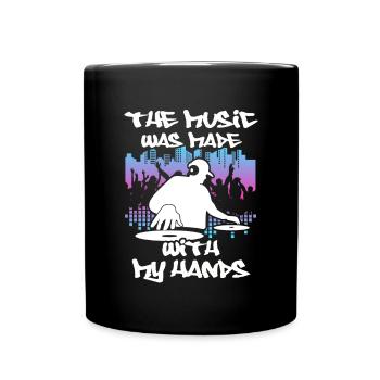 DJ Gift Musique Disc Jockey Disco Techno Rave - Mug uni - noir - Devant