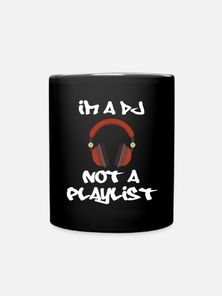 DJ - Tasse einfarbig - Schwarz