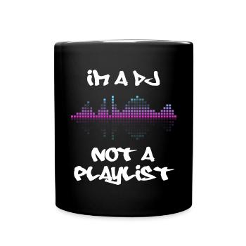 DISC JOCKEY - Full Colour Mug - black - Front