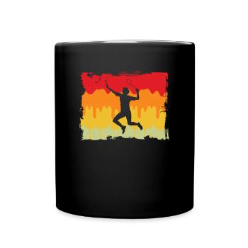 Badminton Rétro - Mug uni - noir - Devant