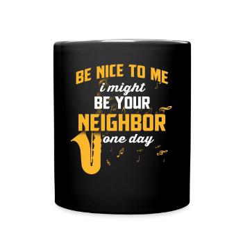 Jazz Musik Blues Saxofon Blues Geschenk Jazzclub - Tasse einfarbig - Schwarz - Vorne