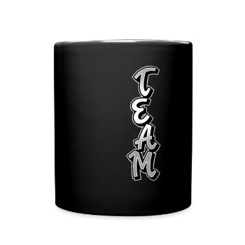Team - Tasse einfarbig - Schwarz - Vorne