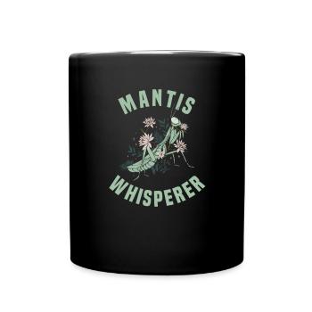 Praying mantis Insect lover Mantis - Full Colour Mug - black - Front