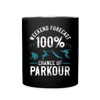 Parkour Free Running Traceur - Full Colour Mug - black - Front