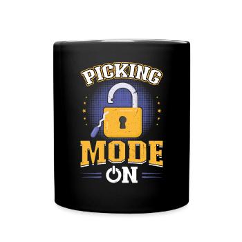 Mode de prélèvement A | | de prélèvement de serrure Sélecteur de serrure - Mug uni - noir - Devant