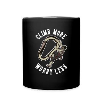 Climb More Worry Less Escalade sportive Escalade - Mug uni - noir - Devant