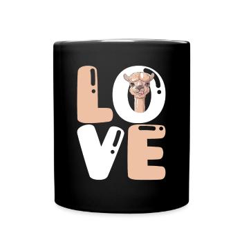 Love Pako alpaca lama éleveur d'alpagas - Mug uni - noir - Devant