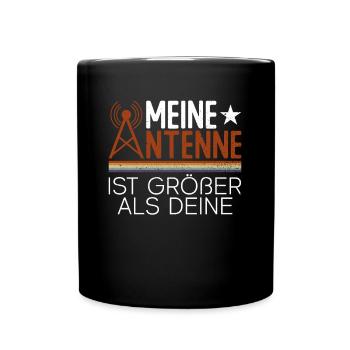 Meine Antenne Ist Größer Als Deine - Amateurfunk - Tasse einfarbig - Schwarz - Vorne