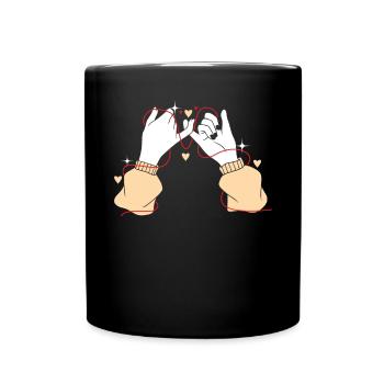 Best Friend Forever Friendship Bestie BFF Squad - Full Colour Mug - black - Front