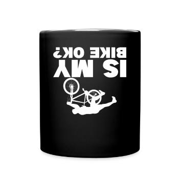 MTB Shorts Is My Mountain Bike OK Downhill Mountai - Tasse einfarbig - Schwarz - Vorne