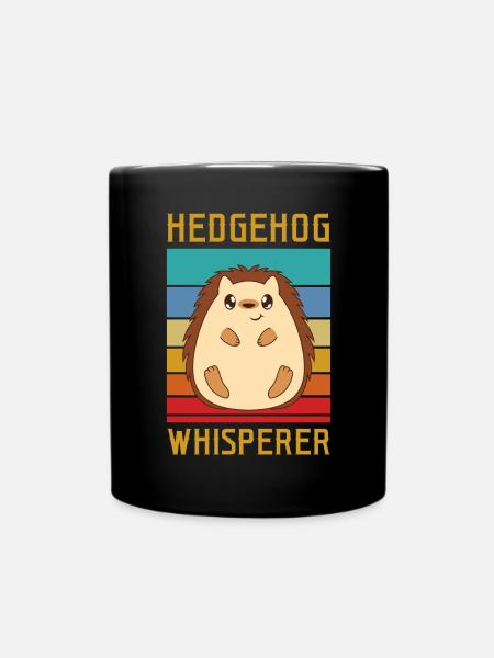 Igelflüsterer Zitat für einen Igel Liebhaber - Tasse einfarbig - Schwarz