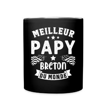 Meilleur Papy Breton du Monde - Mug uni - noir - Devant