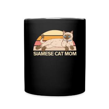 Siamese Cat Cat Mom Cat Owner Gift - Full Colour Mug - black - Front