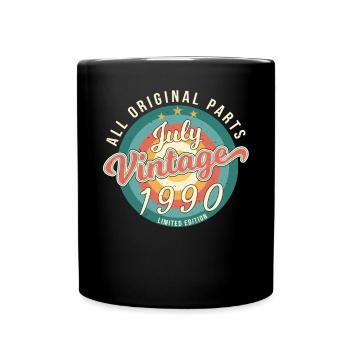 Born in July 1990 - Full Colour Mug - black - Front
