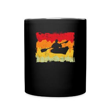 Canoe Retro - Full Colour Mug - black - Front
