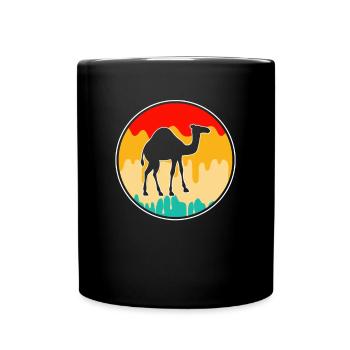 Dromadaire rétro - Mug uni - noir - Devant