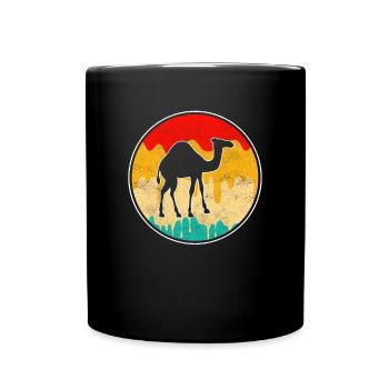 Dromadaire rétro - Mug uni - noir - Devant