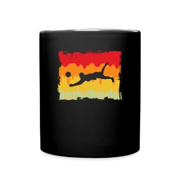 Volleyball Retro - Full Colour Mug - black - Front