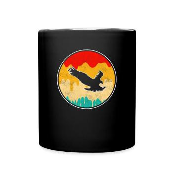 Adler Retro - Full Colour Mug - black - Front