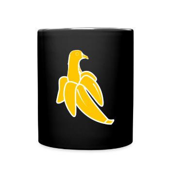 Pigeon Banana Shirt Cadeau - Mug uni - noir - Devant