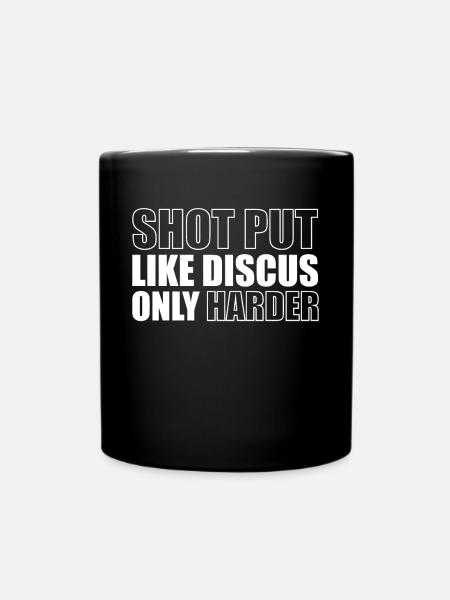 Geschenk Kugelstoß Shirt Geschenk - Tasse einfarbig - Schwarz