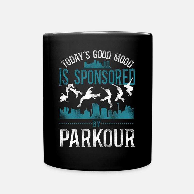 Parkour Free Running Traceur - Tasse einfarbig - Schwarz