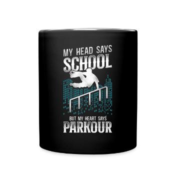 Parkour Free Running Traceur - Mug uni - noir - Devant