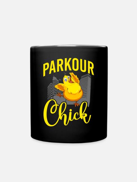 Parkour Free Running Traceur - Tasse einfarbig - Schwarz