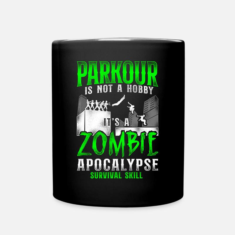 Parkour Free Running Traceur - Tasse einfarbig - Schwarz