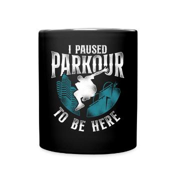 Parkour Free Running Traceur - Full Colour Mug - black - Front
