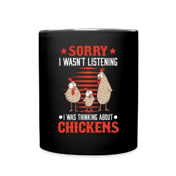 Chicken Gift Chicken Chicken Chicken - Full Colour Mug - black - Front