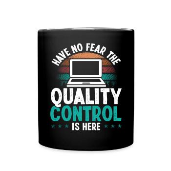 Software Testing Vintage Quality Assurance Code - Full Colour Mug - black - Front