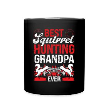 Fête des pères d’écureuils pour le grand-père chasseur d’écureuilsSq - Mug uni - noir - Devant