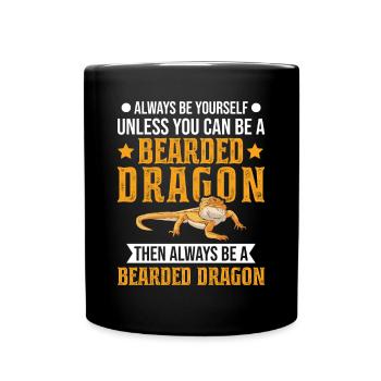 Bartagame Bearded Dragon - Tasse einfarbig - Schwarz - Vorne