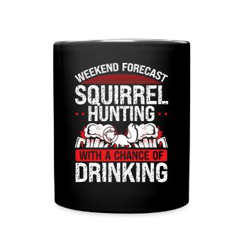 Équipe de chasse aux écureuils Technicien en enlèvement d’écureuils - Mug uni - noir - Devant