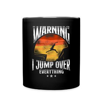 Parkour Free Running Traceur - Tasse einfarbig - Schwarz - Vorne