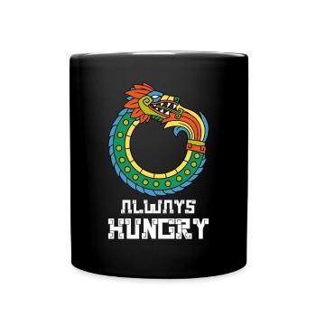 Quetzalcoatl Ouroboros Old Aztec Serpent Ma - Full Colour Mug - black - Front
