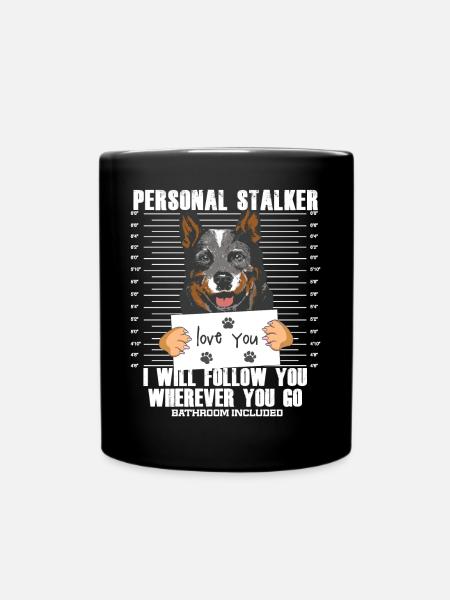 Blue Heeler Cattle Dog Funny Quote - Full Colour Mug - black