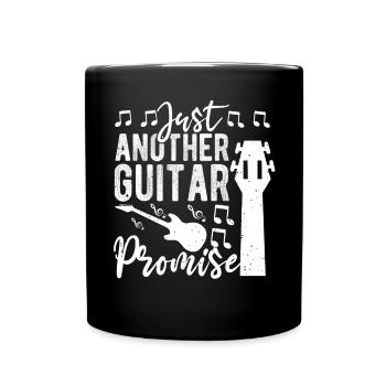 Gitarren Spruch Gitarrist Sammeln Band - Tasse einfarbig - Schwarz - Vorne