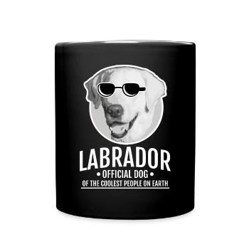 Labrador Offizieller Hund der coolsten Menschen de - Tasse einfarbig - Schwarz - Vorne