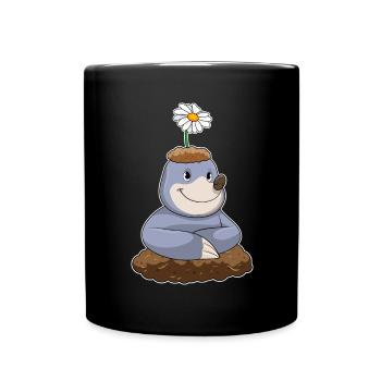 Mole Daisy - Full Colour Mug - black - Front