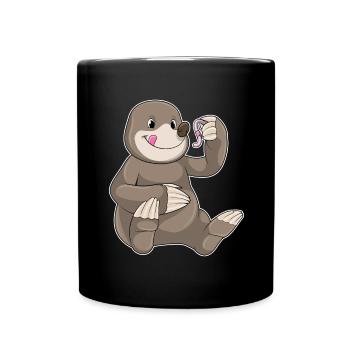 Mole Earthworm - Full Colour Mug - black - Front