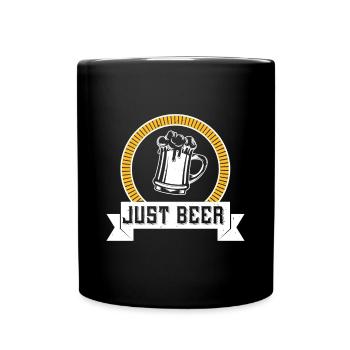 JUSTE DE LA BIÈRE - Mug uni - noir - Devant